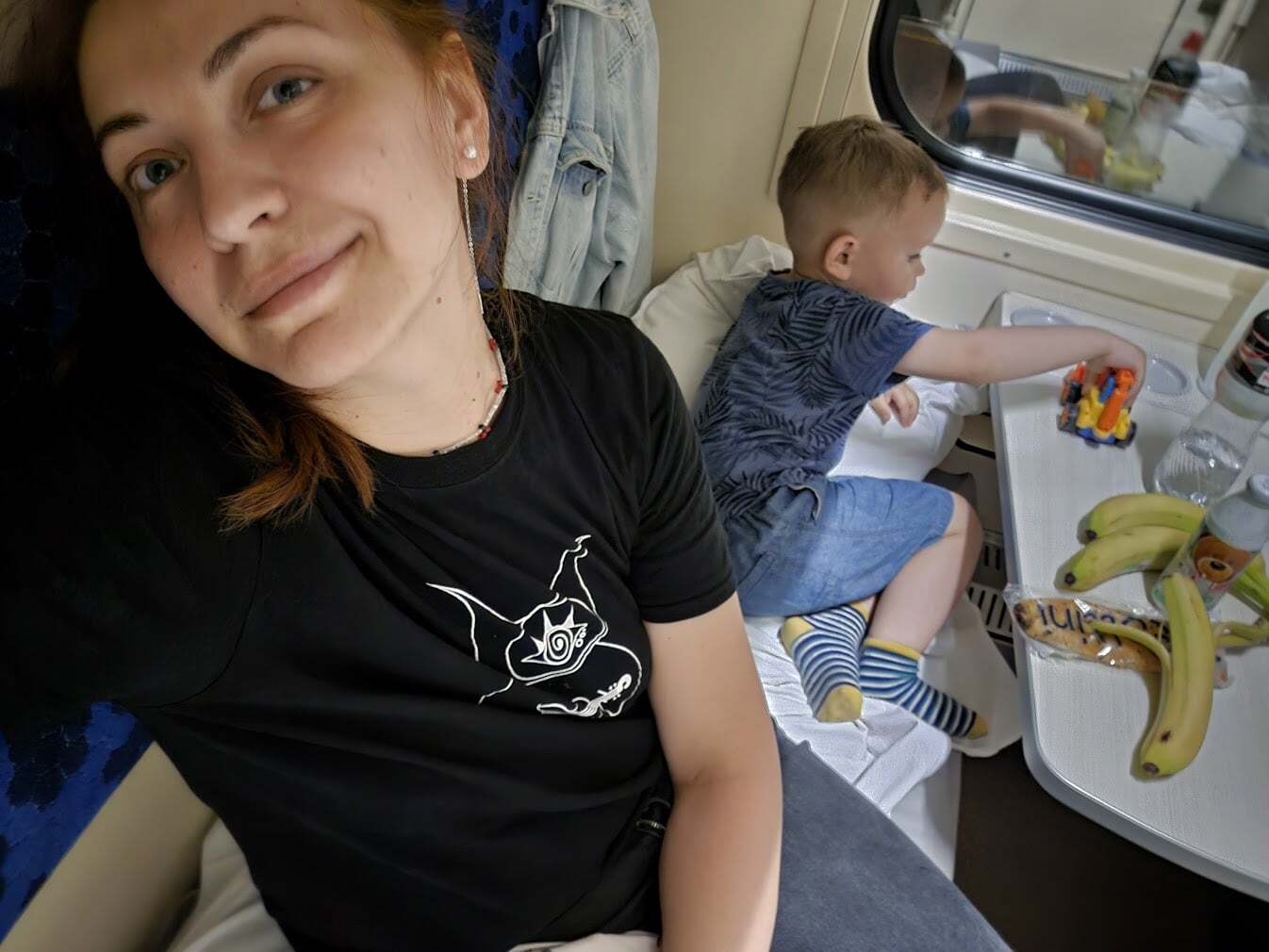 Валерія каже, що більшу частину літа провели із сином в потязі або в укритті